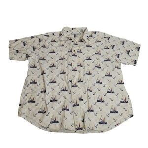 Men's‎ Monte Carlo Nautical Button Up Shirt Top